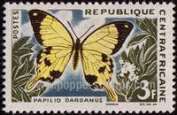 Central African Republic SG#43 Mint - 1963 3f. - Butterflies