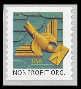 US 4495 Art Deco Bird nonprofit 5c coil single MNH 2011