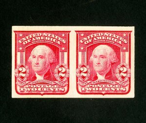 US Stamps # 320 Sup Fresh pair OG NH