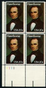 Scott #2047 - 20c Hawthorne - Plate Block - MNH