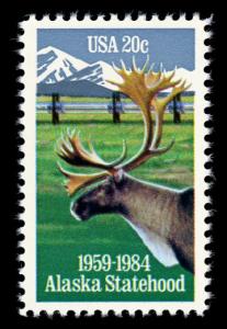 1983 20c Alaska Statehood, 25th Anniversary Scott 2066 Mint F/VF NH