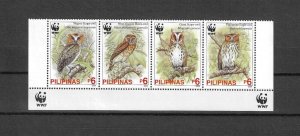 PHILIPPINES 2004 WWF SG 3719/22 MNH