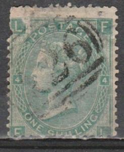 #48 Pl.4 Great Britain Used - 1 shilling QV