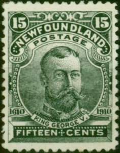 Newfoundland 1910 15c Black SG105 Fine MM