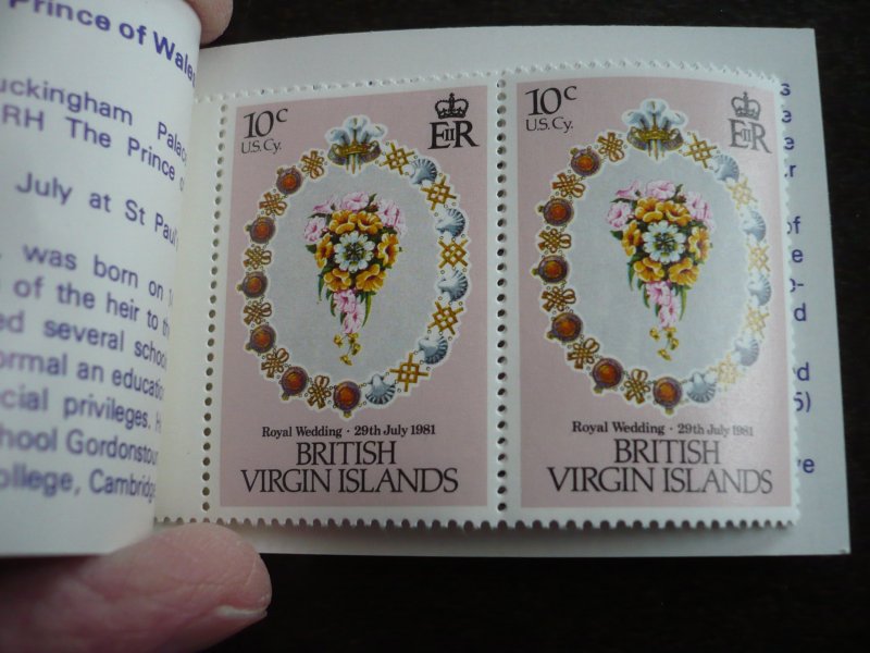 Stamps - British Virgin Islands - Scott# 406-408 - Mint Never Hinged Booklet