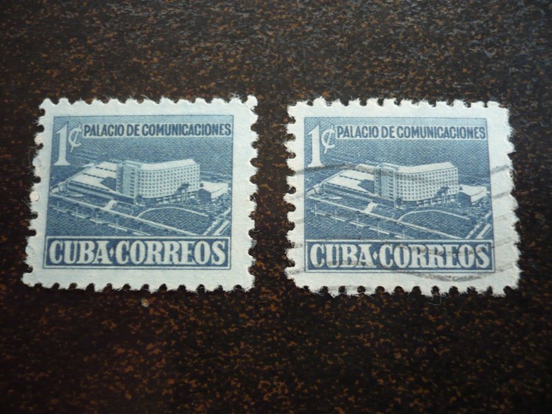 Stamps - Cuba - Scott# RA16 - Mint Hinged & Used Set of 2 Stamps
