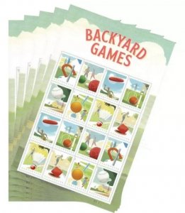 2021 Backyard Games  forever stamps  2021 5 Booklets 80pcs