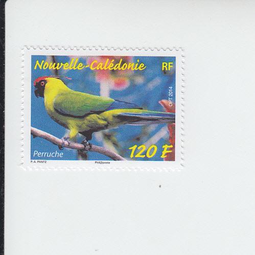 2014 New Caledonia Parakeet (Scott 1180) MNH