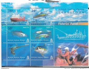 British Indian Ocean Territory #273 Fisheries Patrol  S/S (MNH) CV$18.00