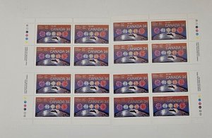 Canada 1986 Canadian Broadcasting Corporation #1103 MS Plate Blocks MNH