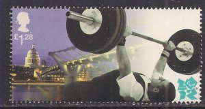 GB 2012 QE2 £1.28 Paralympic Games Power Lift  Ex M/S 3371 Umm ( R308 )