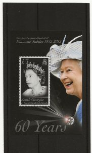 South Georgia  2012 Queens Diamond Jubilee  miniature sheet sg.MS565  MNH