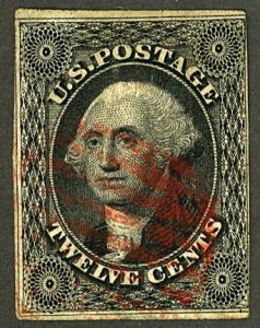 U.S. #17 USED RED CANCEL 