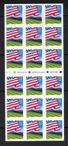 U.S. #2919a MINT, NH FLAG OVER FIELD BOOKLET PANE - PRICED AT FACE VALUE !