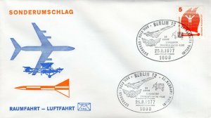LINDBERGH ANNIVERSARY FLIGHT,  BERLIN, GERMANY  1977  FDC13586