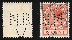 Netherlands Perfin N.B._V. on Scott # 173. All Additional Items Ship Free.