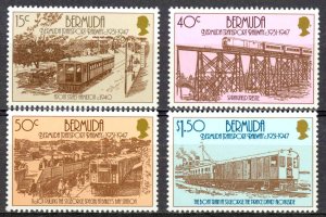 Bermuda Sc# 510-513 MNH 1987 Transport Railway