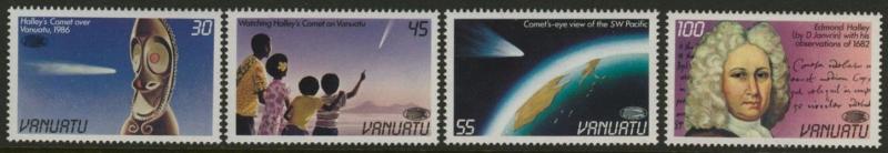 Vanuatu 422-5 MNH Space, Halley's Comet