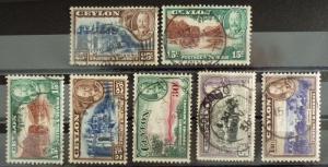 CEYLON - OLD STAMPS! gb uk crown postage revenue J9