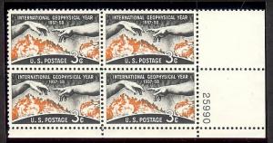 1958 - U.S. # 1107 - Block of 4 - Mint VF/NH