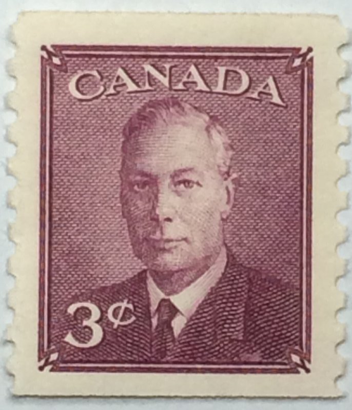 CANADA 1949 #296 King George VI Postes-Postage Omitted - Coil MNH