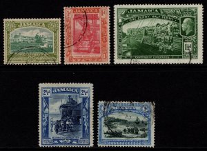 Jamaica 1919-21 Pictorial Def. Wmk Mult Crown CA, Part Set [Used]