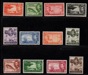 $Cayman Isl. Sc#100-111 M/H/VF, complete set, #109 is NH, Cv. $80