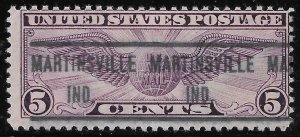 IN Precancels: Martinsville 471; Better Type CV $3; 5c 1931 Globe Airmail #C16
