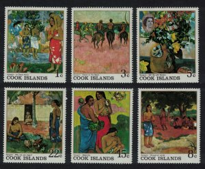 Cook Is. Gauguin Polynesian Paintings 6v 1967 MNH SC#221-226 SG#249-254