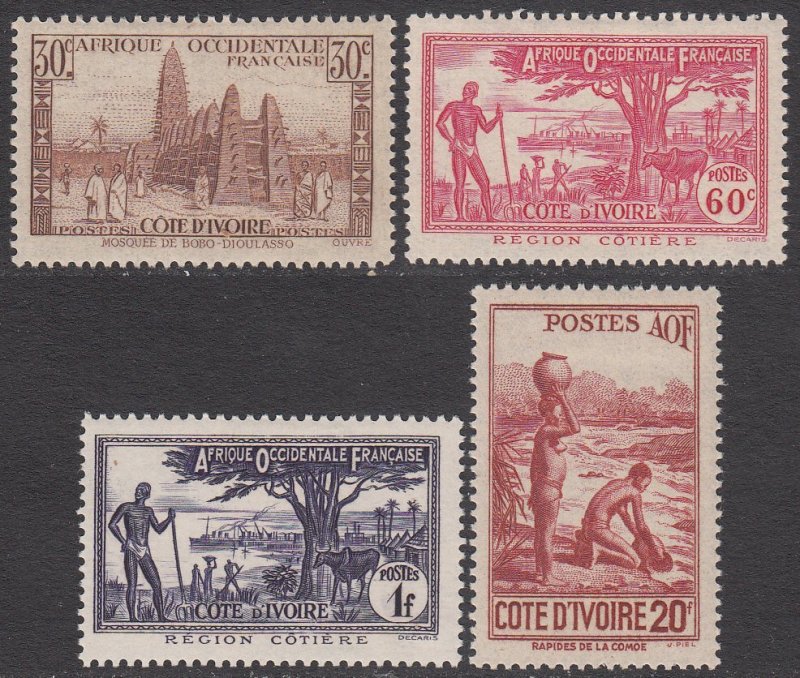 Ivory Coast 166A-166D MVLH CV $11.25