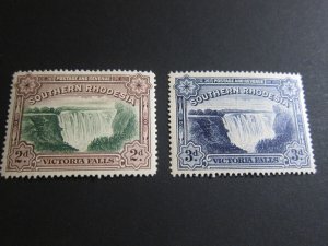 Southern Rhodesia 1935 Sc 37,37A set MH