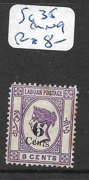 LABUAN  (P2705B)  QV CAMEO 6C/8C  SG 35   MNG