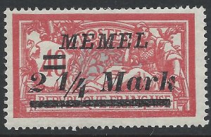 1922 Memel - Mi89 - mint *