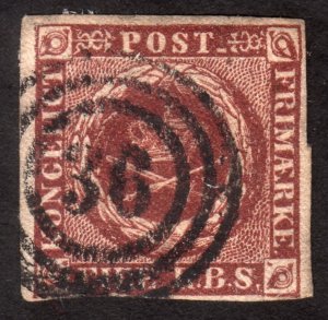 1851, Denmark 4S, Used, Sc 2