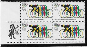 US#1460 6c -Olympics-1972, ZIP Block (4), (MNH) CV. $1.00