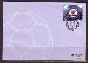 Bosnia, Muslim, Scott cat. 468. FIFA Soccer Cent`ry issue. First day cover. ^