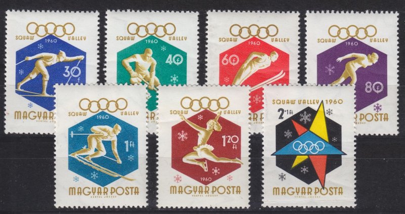 UNGARN HUNGARY [1960] MiNr 1668-74 A ( **/mnh ) Olympiade