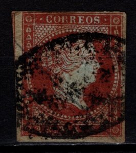 Cuba 1855 Isabella Definitive, 2r Deep Carmine [Used]