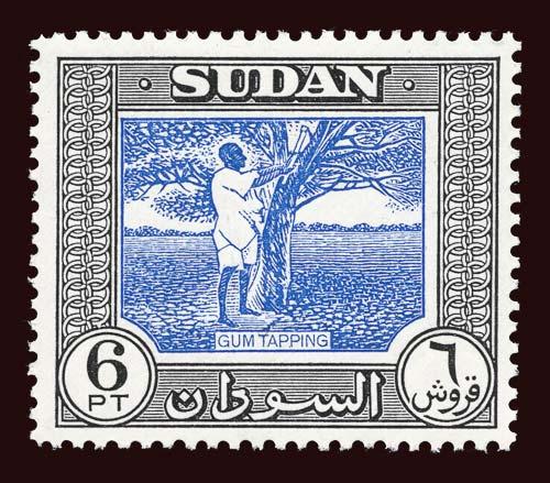 SUDAN Scott #110 (SG 135) 1951 gum tapping unused OG VLH