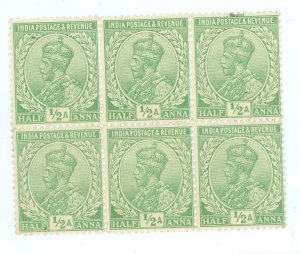 India #81 Unused Multiple