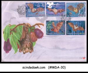 SOUTH AFRICA - 2001 BATS OF SOUTH AFRICA - 5V - FDC