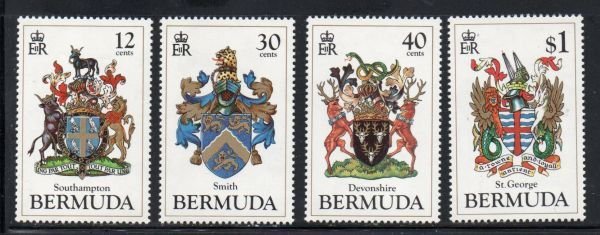 Bermuda Sc 457-60 1984 Coat of Arms stamp set mint NH