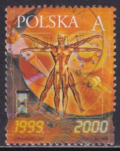 Poland 2000 Sc 3495 New Year Stamp Used