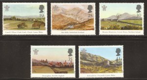 Great Britain Scott 1548-52 MNHOG - 1994 Watercolor Landscapes Issue - SCV $3.20