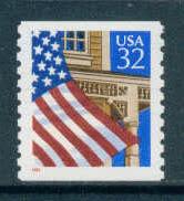 2913 32c U.S. Flag Fine MNH