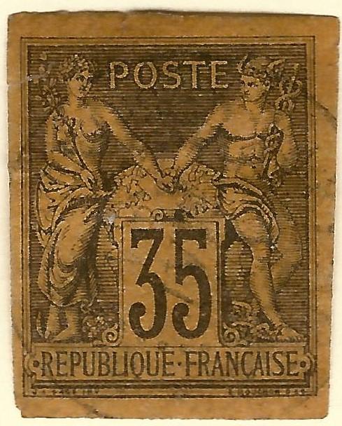 French Colonies (Scott #36) VF Used hr...Buy before prices go up again!