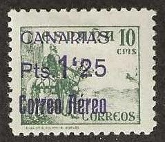 Canary Islands, Spain, 9LC39, mint, hinge remnant. 1937. (S1342)