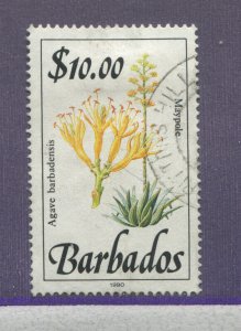 Barbados 1990 $10 used