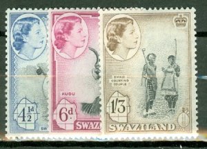 QJ: Swaziland 55-66 mint CV $110.10; scan shows only a few