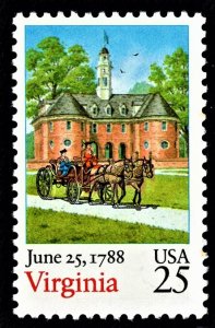 US 2345 MNH VF 25 Cent Virginia Statehood 1788'